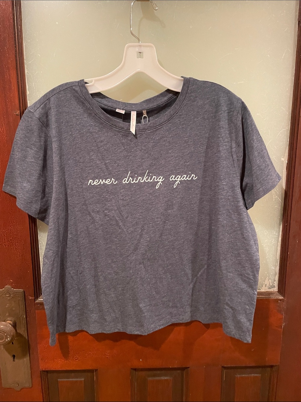 Travis Mathew Navy Graphic Tee with White Script